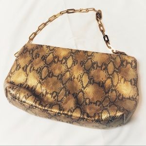 NWOT Cache snakeskin purse